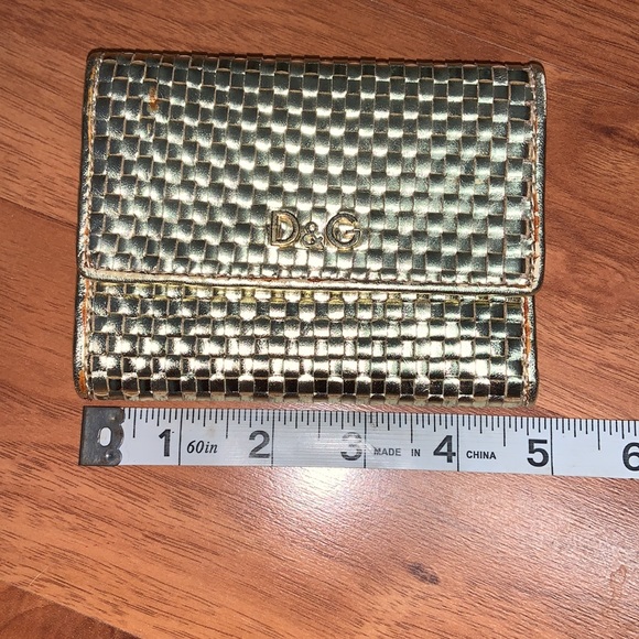NWT Authentic Dolce & Gabbana Gold Weave Wallet - Picture 7 of 15